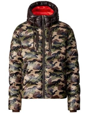 Mackage Victor-Camo Light Down Hooded Jacket - Green