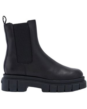 Mackage Storm Shearling-Lined (R) Leather Chelsea Boot For - Black
