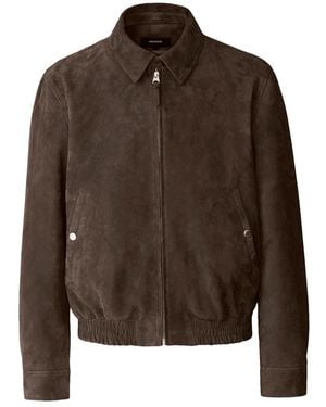 Mackage Giovanni-Su Suede Bomber Jacket - Brown