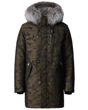 Mackage Moritz-Jc Fur-Lined Camo Down Parka - Black