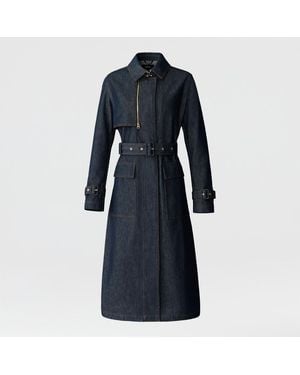 Mackage India-Dnm Organic Cotton Trench Coat - Blue
