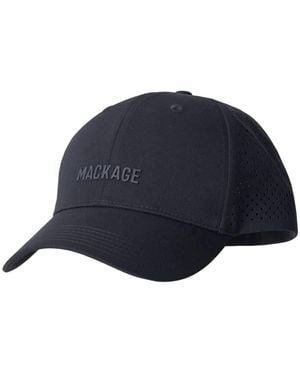 Mackage Anderson-Msh Mixed-Media Logo Cap - Blue