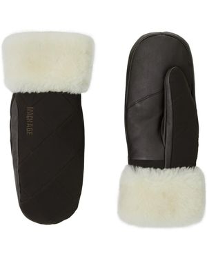 Mackage Jazmina Quilted Mittens With Fleece Lining - Black