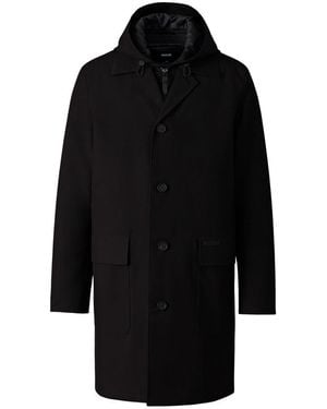 Mackage Mathias 3-In-1 Balmacaan Coat With Removable Down Liner - Blue