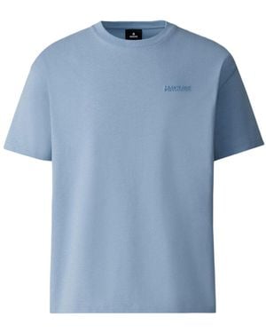 Mackage Tee-R Tee-Shirt With Silicone Logo - Blue