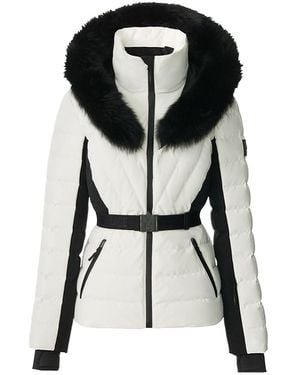 Mackage Elita-Zr Down Ski Jacket With Removable Fox Fur Trim - Black