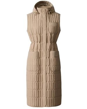 Mackage Makana Recycled Down Long Vest - Blue