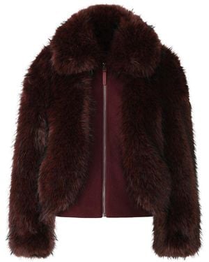 Mackage Nanny Faux-Fur Jacket - Purple