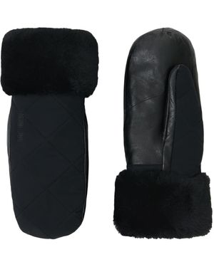 Mackage Jazmina Quilted Mittens With Fleece Lining - Black