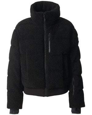 Mackage Anaya Sherpa Fleece Down Jacket - Black