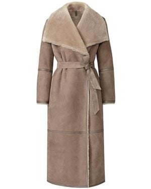 Mackage Marian Reversible Wrap Coat - Brown