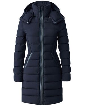 Mackage Farren Agile-360 Down Coat With Removable Hood - Blue