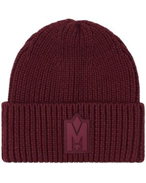 Mackage Jude-Wz Hand-Knit Toque With Ribbed Cuff - Red