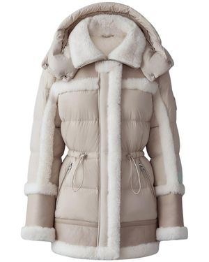 Mackage Lilibeth Mixed-Media Shearling Down Parka - Multicolor