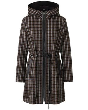 Mackage Blithe-Stp Wool And Leather Belt Coat - Black