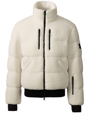 Mackage Shepard Down Teddy Jacket With Powder Skirt - Natural