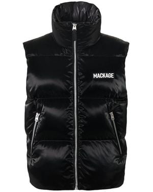 Mackage Kane-Glo High-Gloss Down Vest - Black