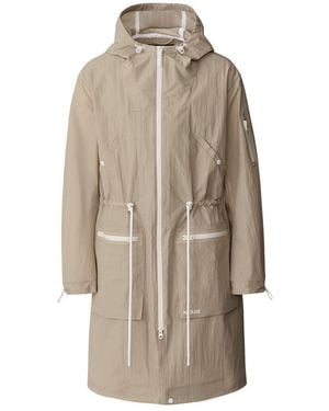Mackage Gage Long Seam Sealed Ripstop Raincoat - Natural