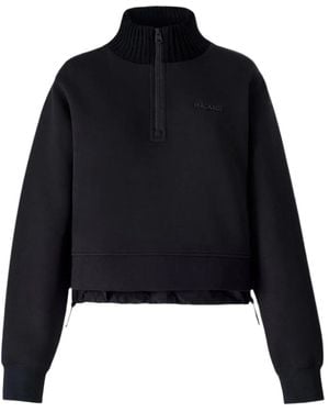 Mackage Elvira Quarter-Zip Cotton Sweatshirt - Blue