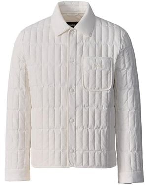 Mackage Mateo Vertical Quilted Jacket With Spread Collar - Blue