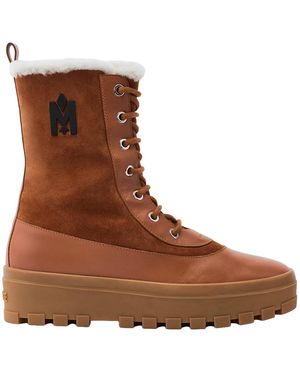 Mackage Hero-Ms Lamb Suede Winter Boot For - Brown