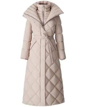 Mackage Laurella 2-In-1 Light Down Belted Coat - Natural