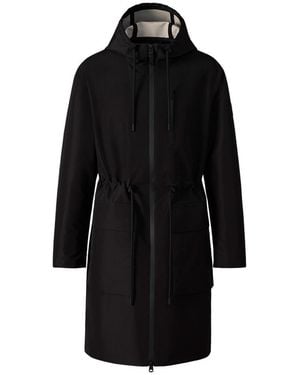 Mackage Broden-Z Long Rain Jacket - Black