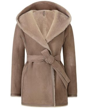 Mackage Valencia Reversible Wrap Coat - Brown