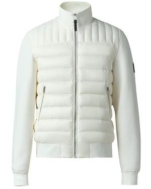 Mackage Collin-R Nano Down Mixed Media Bomber Jacket - Gray