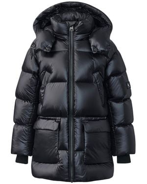 Mackage Kennie-Tlus Lustrous Light Down Parka With Hood For Toddlers -6 Years) - Black