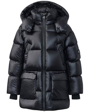 Mackage Kennie-Tlus Lustrous Light Down Parka With Hood For Toddlers -6 Years) - Black