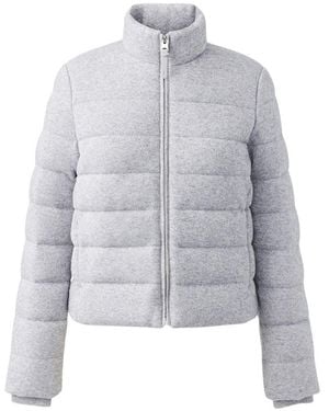 Mackage Melia Down Cashmere Jacket With Stand Collar - Gray