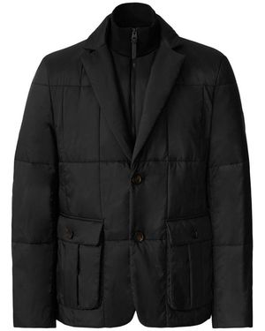 Mackage Keaton 2-In-1 Ultra-Light Quilted Blazer With Removable Bib - Black