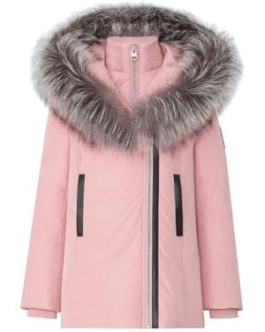 Mackage Leelee-Xz Down Coat With Removable Fur Collar For Kids -14 Years) - Pink