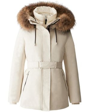 Mackage Jeni 2-In-1 Down Parka With Removable Bib And Natural Fur
