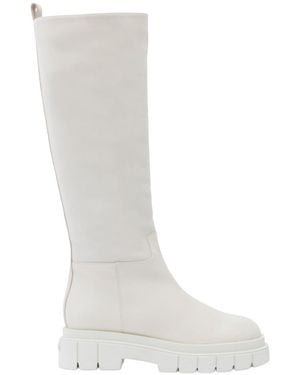 Mackage Commander Shearling-Lined Lug Sole (R) Leather Boot For - Gray