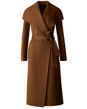 Mackage Mai-Cn Double-Face Wool Wrap Coat - Multicolor