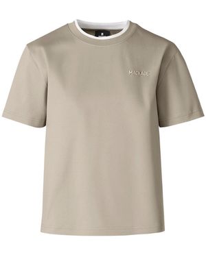 Mackage Tee-Wnv Double Crewneck Collar T-Shirt - Gray