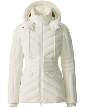 Mackage Nadia-Nfz Down Jacket With Storm Visor - White
