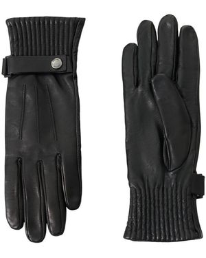 Mackage Mara Leather Gloves With Touchscreen Compatibility - Black