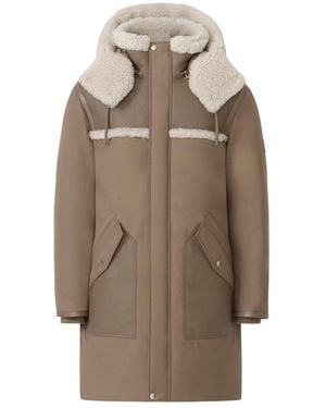 Mackage Bear Mixed Media Jacket - Brown