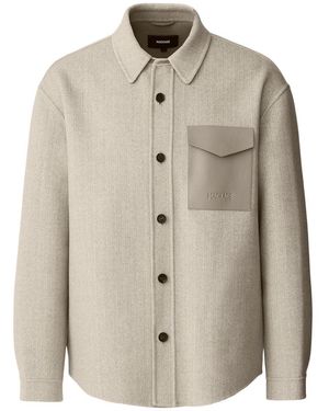 Mackage Emmanuel-Hb Double-Face Wool Overshirt - Natural