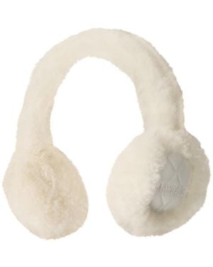 Mackage Uni-Ski Shearling Down Ear Muffs - White