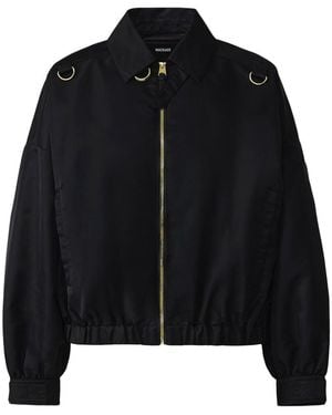 Mackage Olivera Cropped Bomber - Black