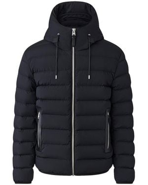 Mackage Jack-Z Agile-360 Stretch Light Down Jacket With Hood - Blue