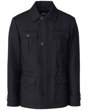 Mackage Judson Wool Gabardine Safari Jacket - Blue