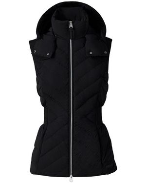 Mackage Hoshi Light Down Hooded Vest in Natural | Lyst