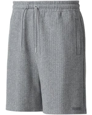 Mackage Zander-K Striped Drawcord Shorts - Gray