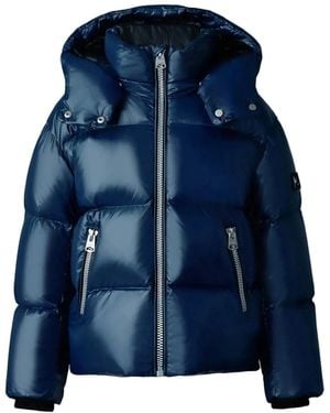 Mackage Jesse Lustrous Light Down Jacket For Kids -14 Years) - Blue