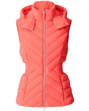Mackage Hoshi Light Down Hooded Vest - Red